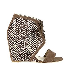 STEVEN by Steve Madden Barakuda Platform Pony Hair Wedge